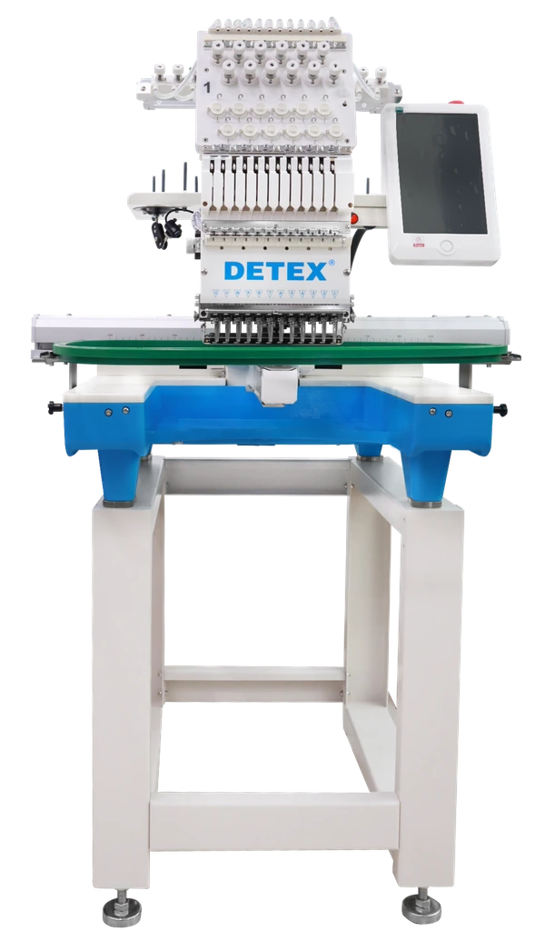 Bordadora industrial DETEX presentada en EXPOTAPIA 2026