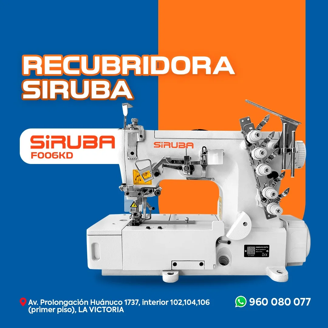 RECUBRIDORA SIRUBA CON MOTOR INCORPORADO
