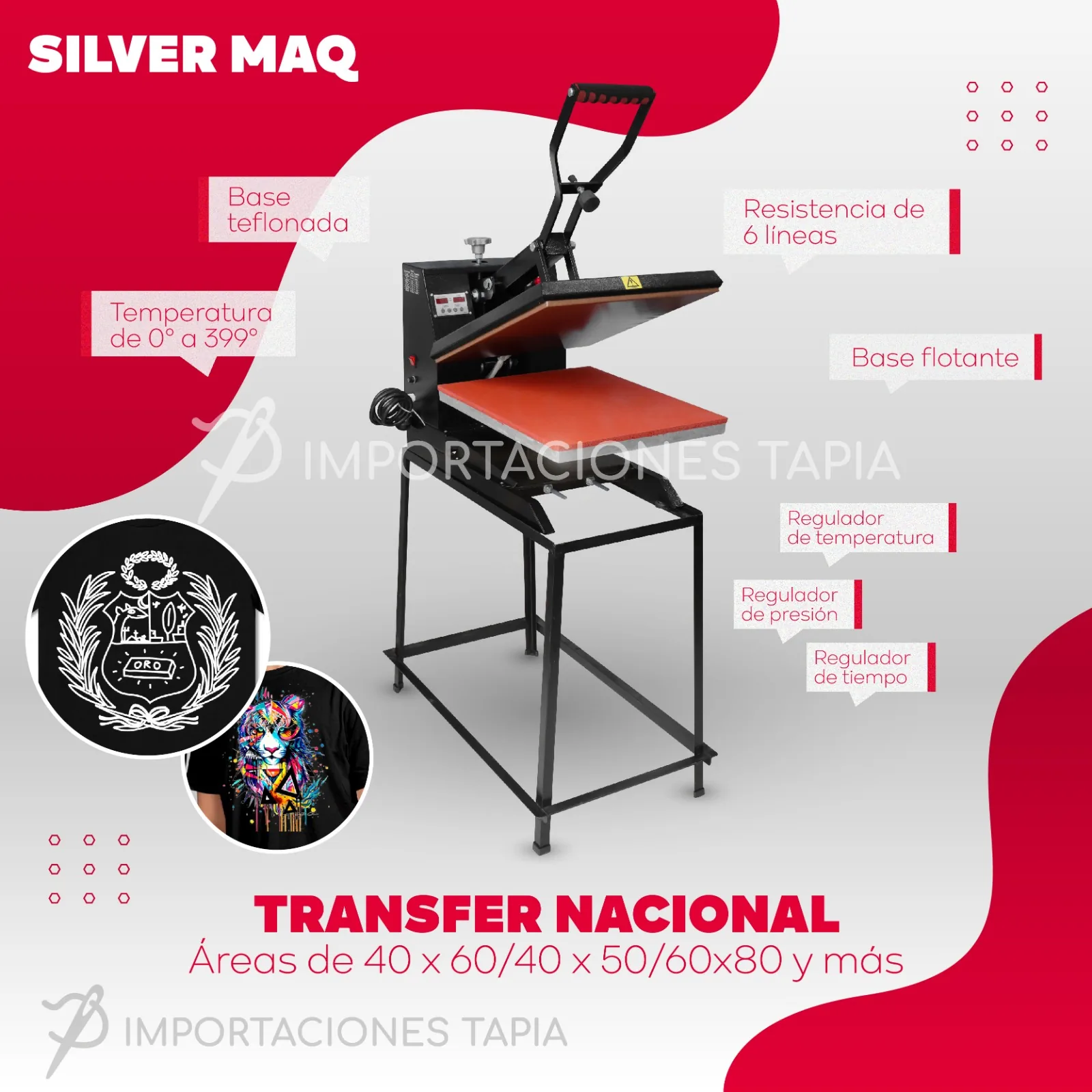 PLANCHA TRANSFER SILVER MAQ 40X60